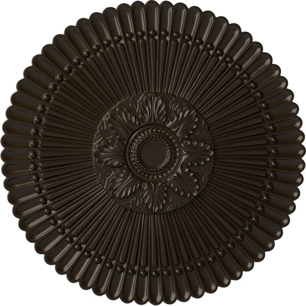 Ekena Millwork Nexus Ceiling Medallion (Fits Canopies up to 2 3/4"), Hand-Painted Stone Hearth, 30"OD x 1 1/4"P CM30NESHF - main